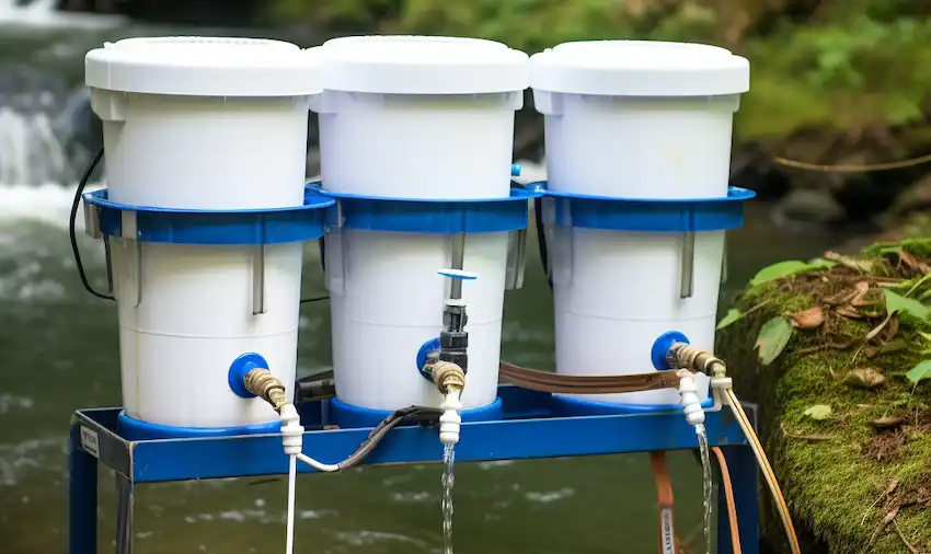Techy Guru 3 bucket bio water filter