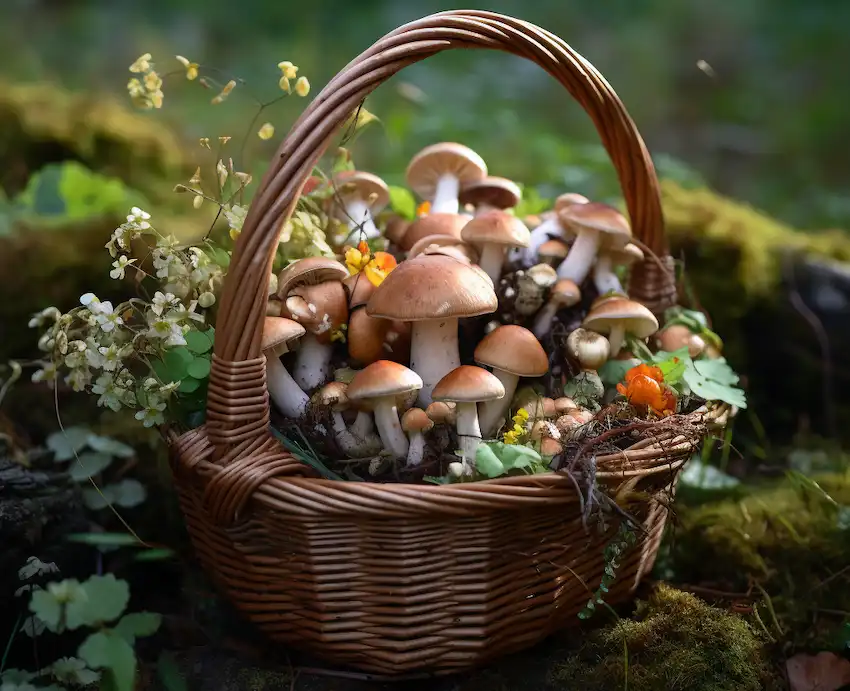 Techy Guru a basket with mushrooms