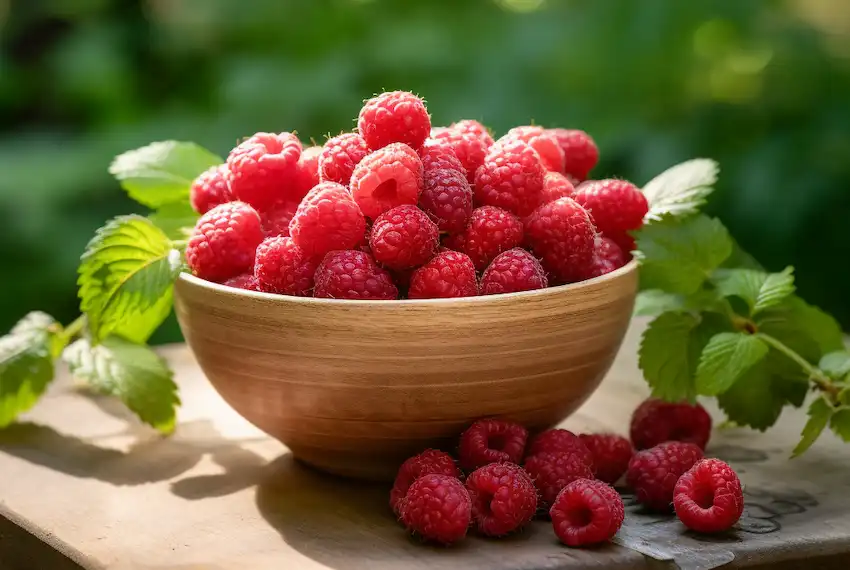Techy Guru a bowl with raspberry