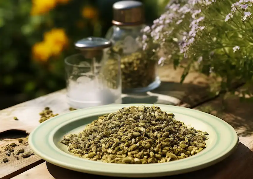 Techy Guru a plate with oregano seeds