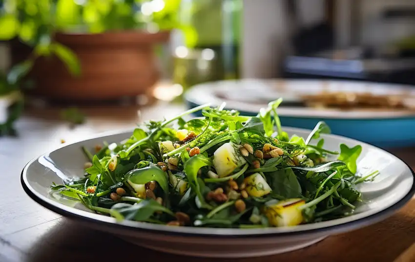 a salat with purslane
