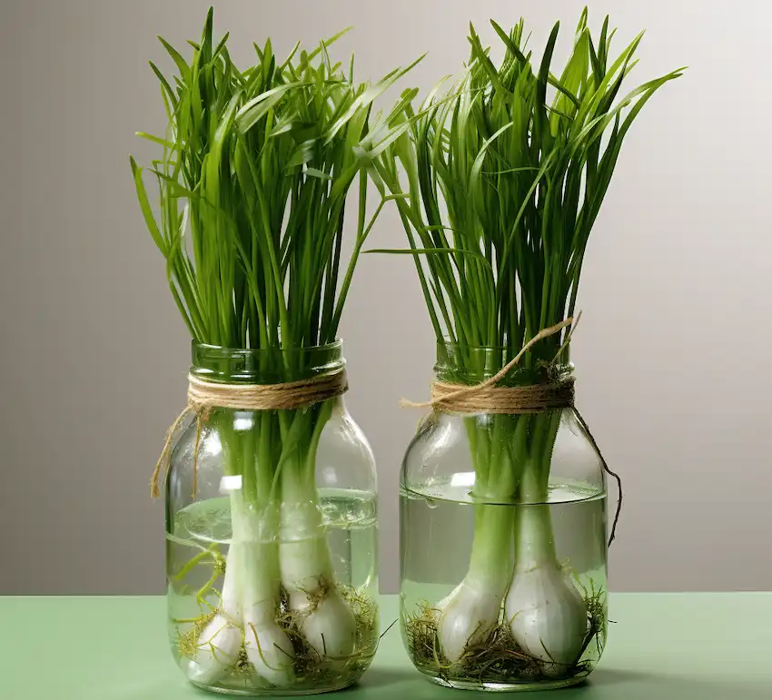 grow green onions in platic bottle