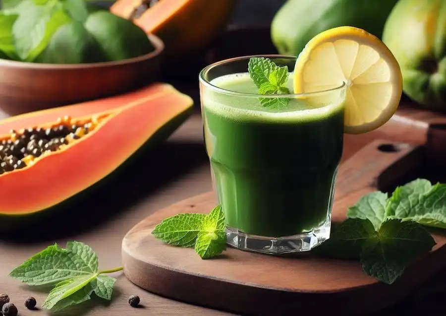 Techy Guru papaya leaf juice