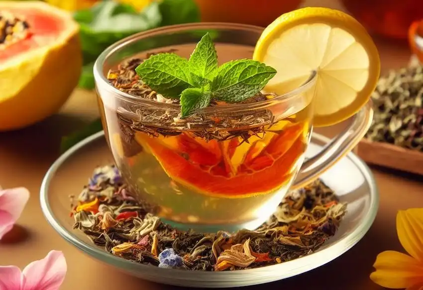 Techy Guru papaya leaf tea