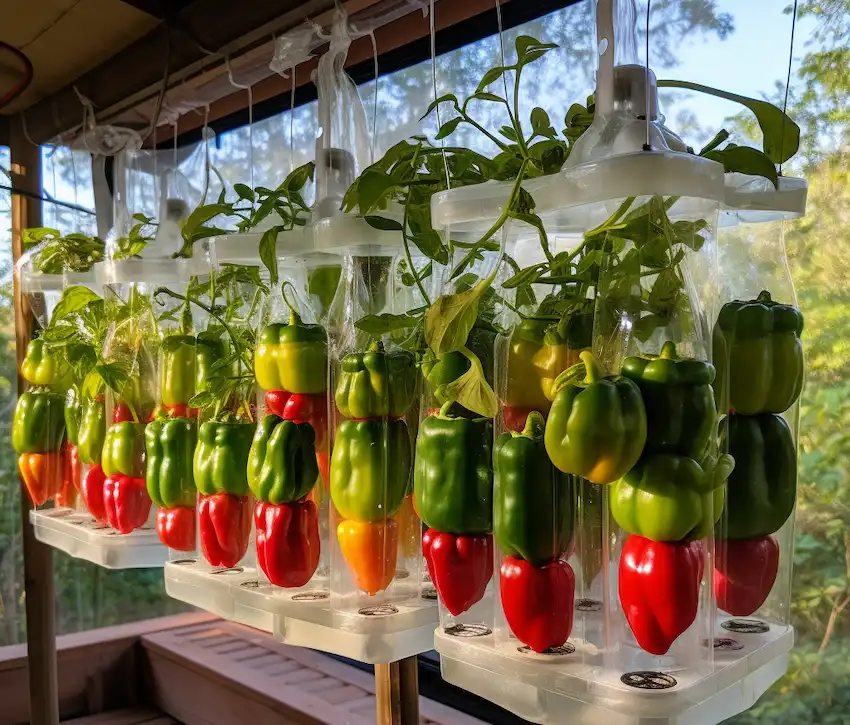 Techy Guru upside down bell pepper cultivation