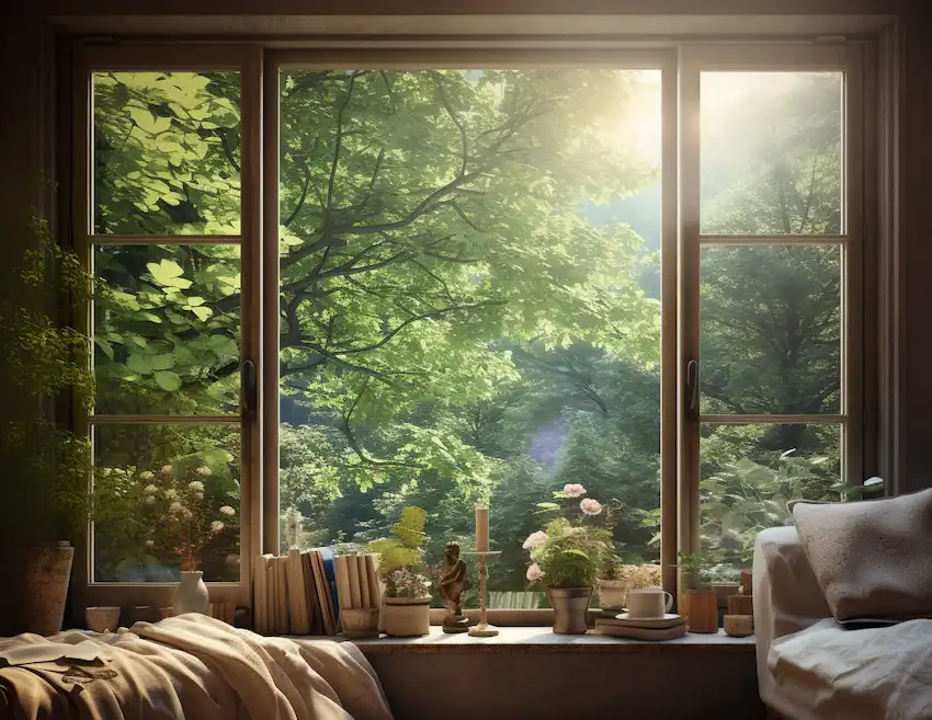 Techy Guru window in the living room