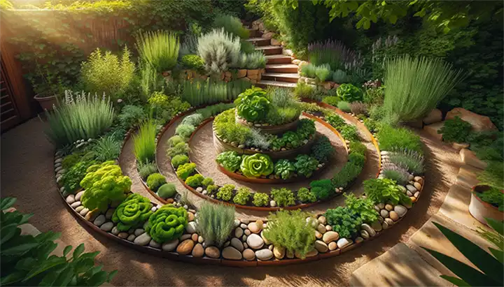 Creating Your Spiral Herb Garden with Optimal Plant Positioning