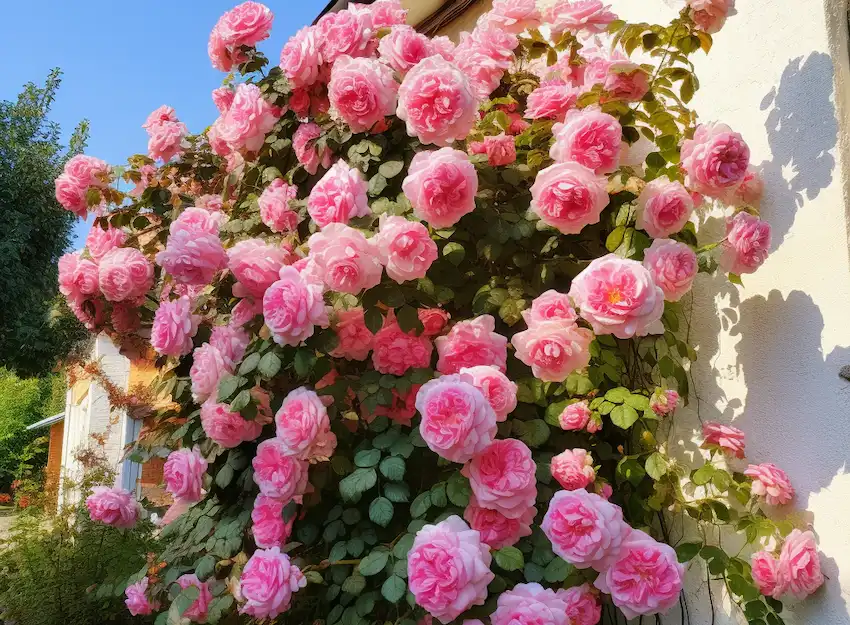 a big rose bush