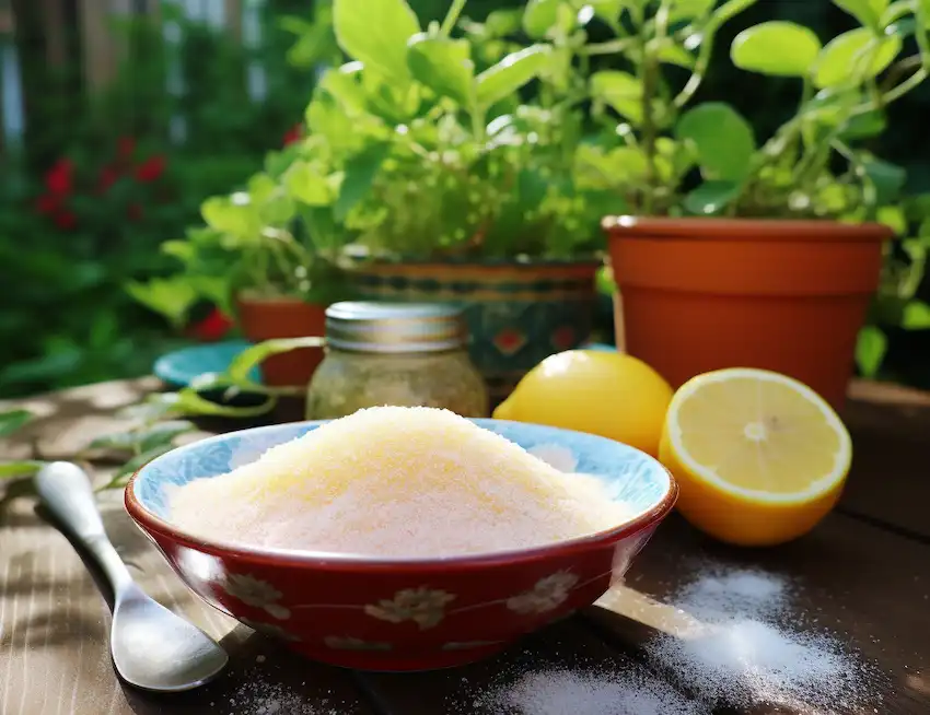 a cup of powder citric acid