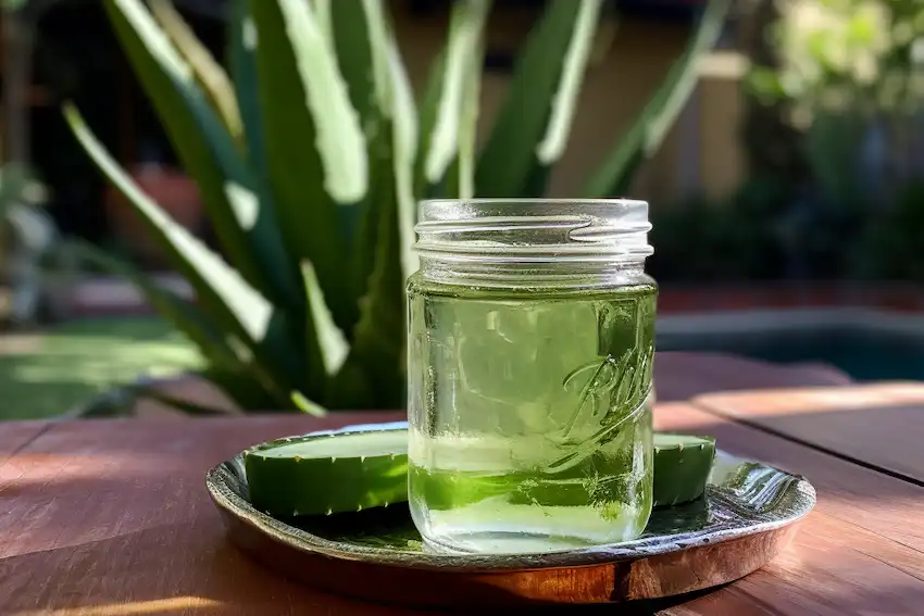 Techy Guru a jar with aloevera gel
