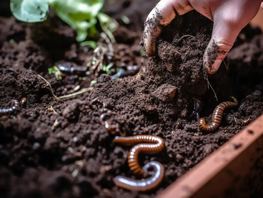 adding worms to the soil