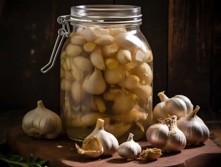 Techy Guru garlic in a jar