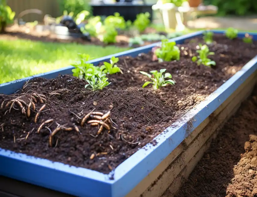 Techy Guru in ground worm bed