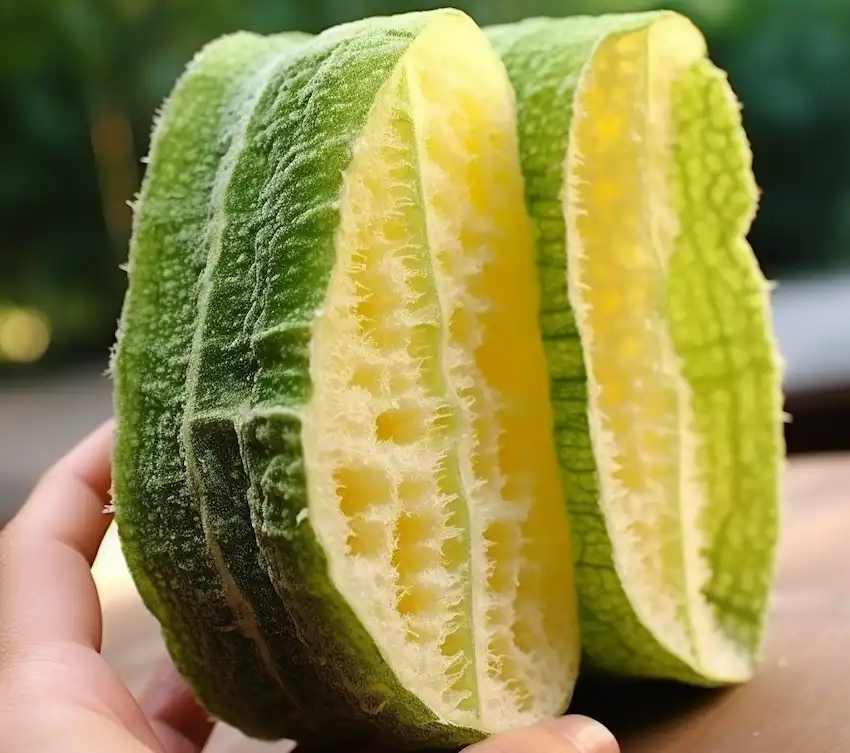 Techy Guru luffa cut in the shape of a sponge