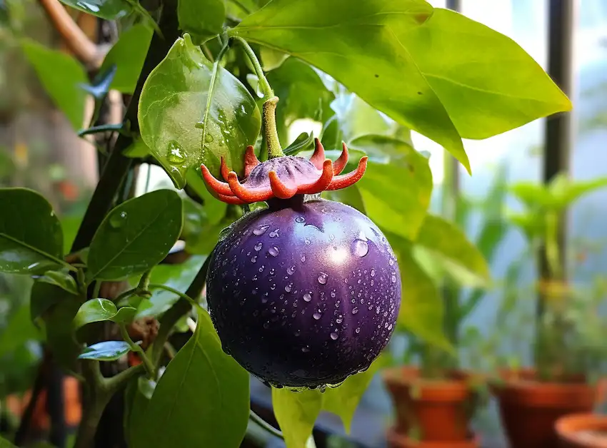 Techy Guru passion fruit on the plant