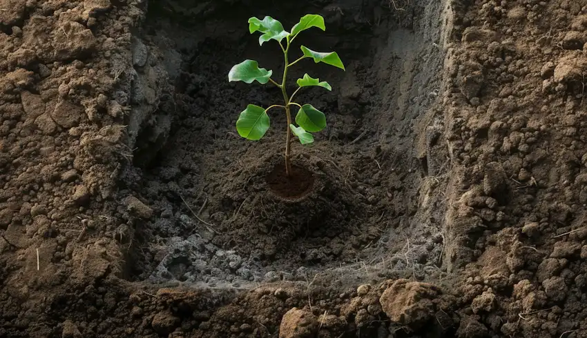 planting a tree in a square hole