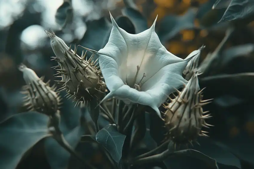 Techy Guru a close up of a datura plant