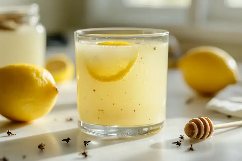 Techy Guru clove lemon detox drink