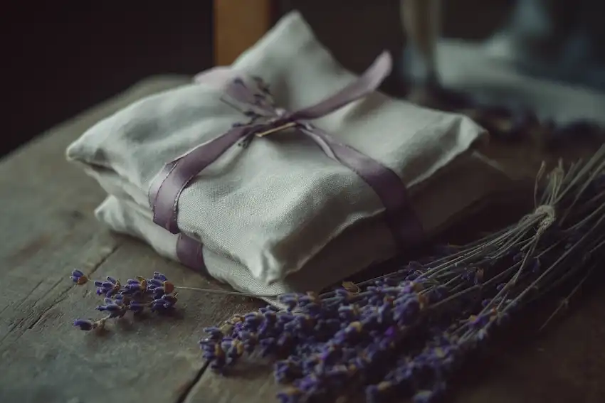 Techy Guru lavender sachets tied with ribbon