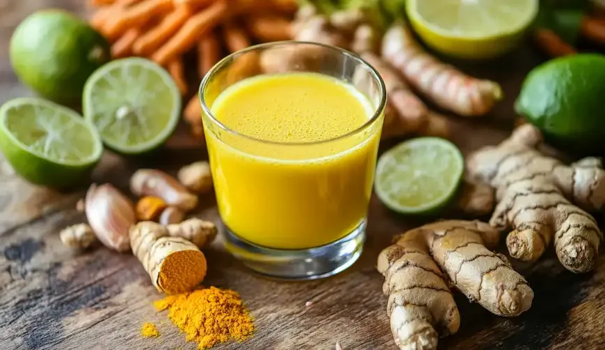 Lime, Garlic, and Turmeric Drink: The Ultimate Natural Booster for Men's Health