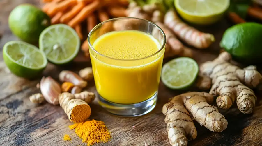 Lime, Garlic, and Turmeric Drink: The Ultimate Natural Booster for Men's Health
